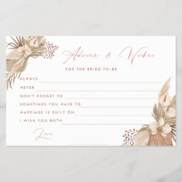 Boho Terracotta Pampas Grass Bride Flyer