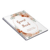 Boho Terracotta Pampas Grass gastenboek Notitieboek (Rechterzijde)