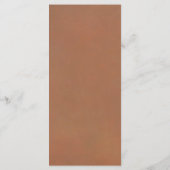 Boho Terracotta Pampas Grass Orchid Menu Kaart (Achterkant)