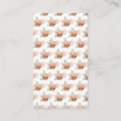 Boho Terracotta Pampas Grass Registry Informatiekaartje (Achterkant)