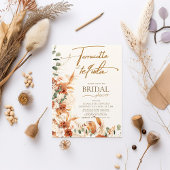 Boho Terracotta Pampas & Tequila Vrijgezellenfeest Kaart