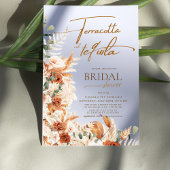 Boho Terracotta Pampas & Tequila Vrijgezellenfeest Kaart