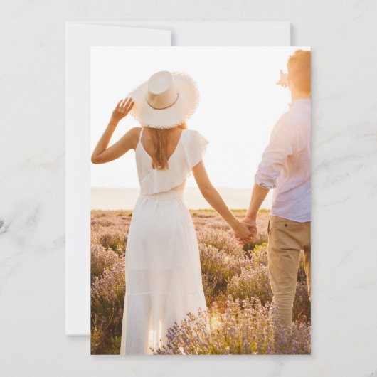 Boho Terracotta Photo Arch Wedding Sla de datum op (Achterkant)