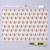 Boho Terracotta Pink White KerstTrees Holiday Tissuepapier (Craft)
