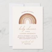 Boho Terracotta Rainbow Baby shower Kaart (Voorkant)