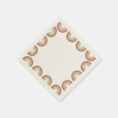 Boho Terracotta Rainbow Baby shower Servet (Hoek)