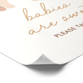 Boho Terracotta Rainbow Baby's zijn zoet gebaar Poster (Hoek)