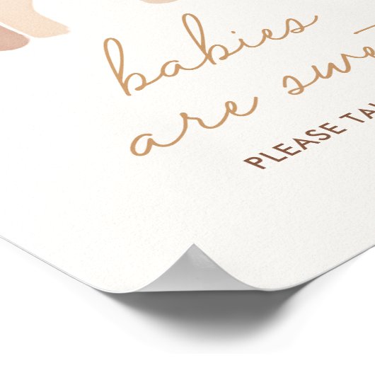 Boho Terracotta Rainbow Baby's zijn zoet gebaar Poster (Hoek)