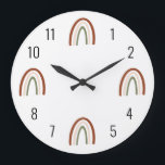 Boho Terracotta Rainbow Kinder Wall Clock Grote Klok<br><div class="desc">We voegen altijd dagelijks nieuwe design toe!</div>