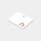 Boho Terracotta Rainbow Post-it® Notes (Schuin)