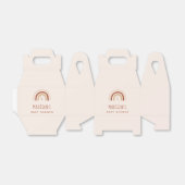 Boho Terracotta Rainbow Stars & Moon Baby shower Bedankdoosjes (Uitgevouwen)