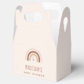 Boho Terracotta Rainbow Stars & Moon Baby shower Bedankdoosjes (Geopend)