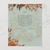 Boho Terracotta Sage Tea Party Baby Vrijgezellenfe Flyer (Achterkant)