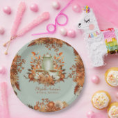 Boho Terracotta Sage Tea Party Eetservies Servies Papieren Bordje (Feest)