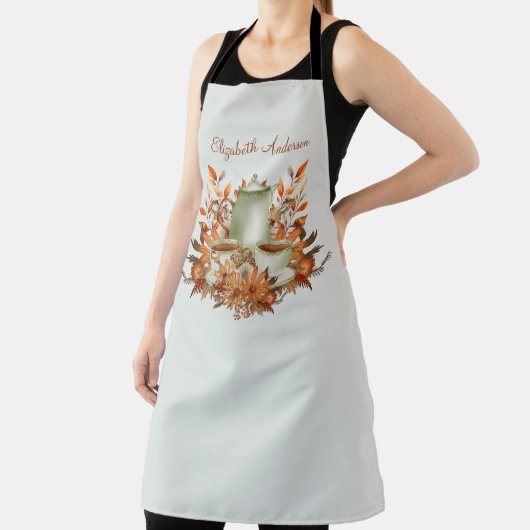 Boho Terracotta Sage Thee Feest BloemThee Winkel C Schort (Insitu)