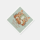 Boho Terracotta Sage Theekrans Servies Servet (Hoek)