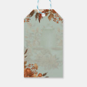 Boho Terracotta Salie Theepartij Baby Bruids Showe Cadeaulabel (Achterkant)