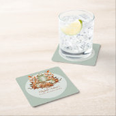 Boho Terracotta Salie Theepartij Bloemendiner Kartonnen Onderzetters (Insitu)