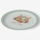 Boho Terracotta Salie Theesalon Bloemendiner Evene Papieren Bordje (Gekanteld)