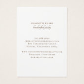 Boho Terracotta Sand Abstract Earring Display Card Visitekaartje (Achterkant)