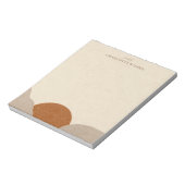 Boho Terracotta Sand Abstract Handmade Jewelry Notitieblok (Linkerzijde)