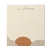 Boho Terracotta Sand Abstract Handmade Jewelry Notitieblok (Voorkant)