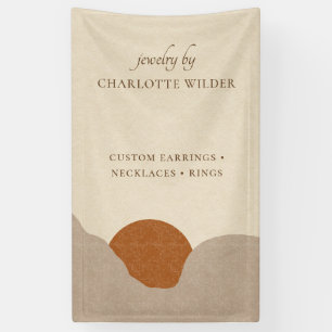 Boho Terracotta Sand Abstract Handmade Jewelry Spandoek