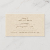 Boho Terracotta Sand Abstract Handmade Jewelry Visitekaartje (Achterkant)