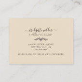 Boho Terracotta Sand Desert Sun Handmade Jewelry Visitekaartje (Achterkant)