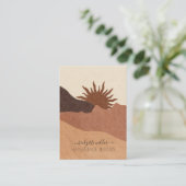 Boho Terracotta Sand Desert Sun Handmade Jewelry Visitekaartje (Staand voorkant)