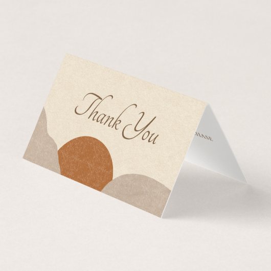 Boho Terracotta Sand Handmade Jewelry Dank je Kaart (Voorkant)