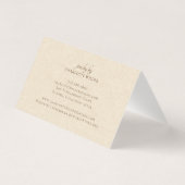 Boho Terracotta Sand Handmade Jewelry Dank je Kaart (Achterkant)