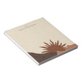 Boho Terracotta Sand Sun Handmade Jewelry Notitieblok (Schuin)