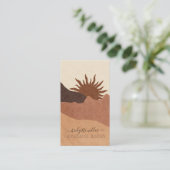 Boho Terracotta Sand Sun Handmade Jewelry Visitekaartje (Staand voorkant)