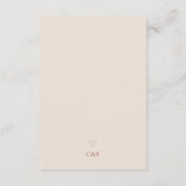 Boho Terracotta Script QR Code Bruiloft RSVP Kaart (Achterkant)