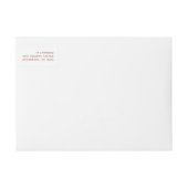 Boho Terracotta Script | Vrolijk kerstadres (Voorkant)