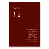 Boho Terracotta Seating Chart Wedding Copper Kaart (Voorkant)