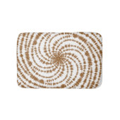Boho Terracotta Spiral Pattern Tie Dye Badmat (Voorkant)