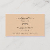 Boho Terracotta Sun Mountains Visitekaartje (Achterkant)