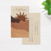 Boho Terracotta Sun Sand Jewelry Gift Kaart (Bureau)