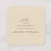 Boho Terracotta Sun Sieraden Visitekaartje (Achterkant)