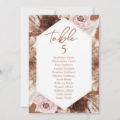 Boho Terracotta Tafel Zittafel Kaarten (Voorkant)