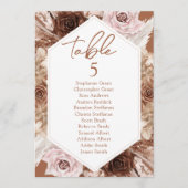 Boho Terracotta Tafel Zittafel Kaarten (Voorkant)