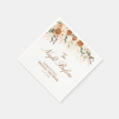 Boho Terracotta The Night Before Bridal Shower Servet (Hoek)