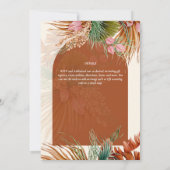 BOHO Terracotta Tropical Pampas Grass Wedding (Achterkant)
