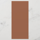Boho Terracotta Trouwmenu Menu (Achterkant)