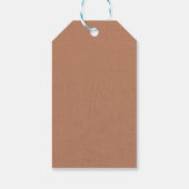 Boho terracotta trouwstickers cadeaulabel (Achterkant)