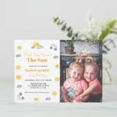 Boho terracotta Twins eerste reis eerste verjaarda Kaart (Staand voorkant)