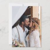 Boho Terracotta Two Photo Wedding Save the Date (Achterkant)