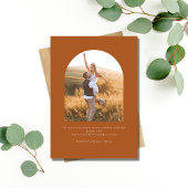Boho Terracotta Two Photo Wedding Save the Date